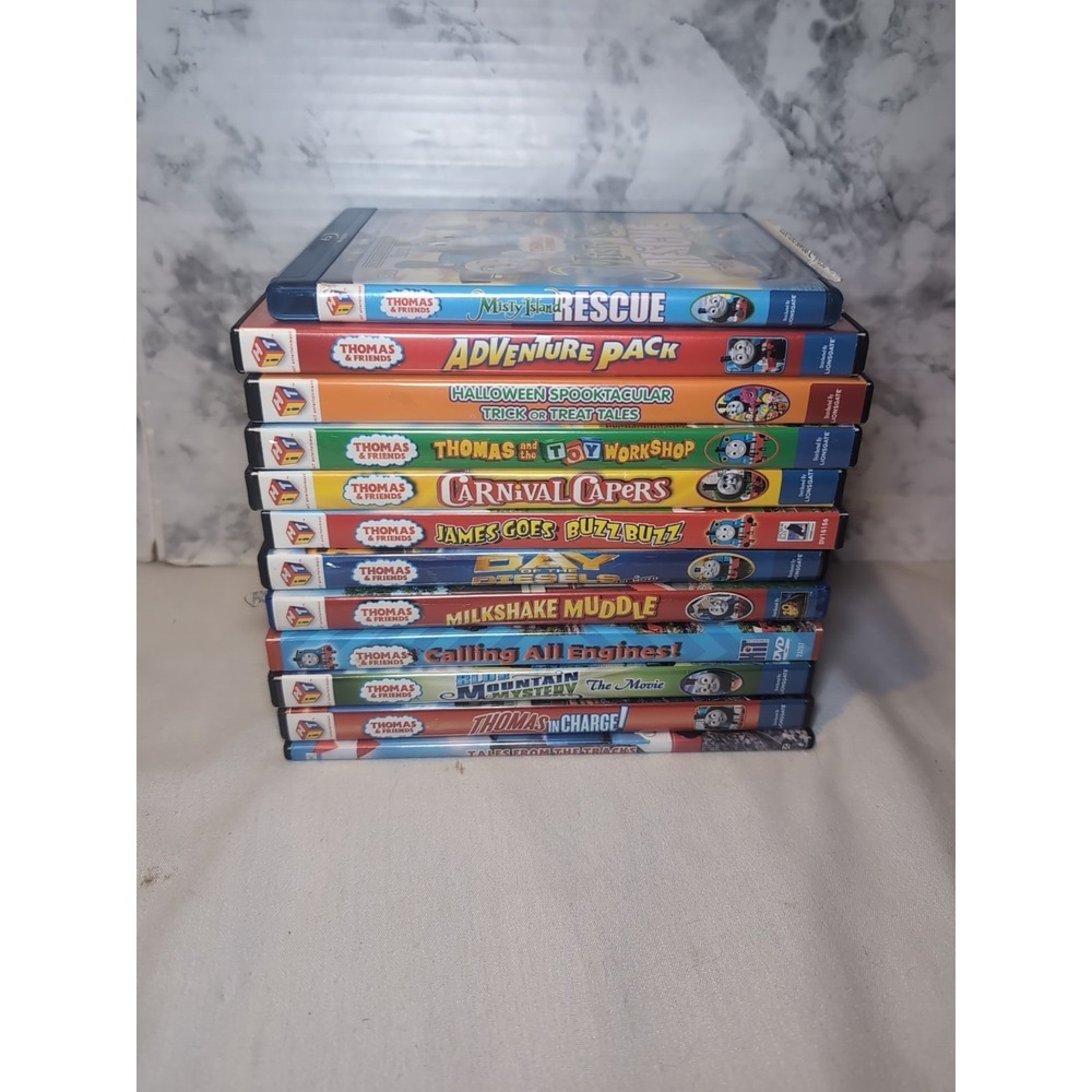 Lot Of 12 Thomas & Friends DVDs Thomas The Train Halloween & Adventure Pack